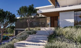 Obra maestra arquitectónica con vistas al mar espectaculares en venta en una comunidad privada y cerrada en Sotogrande, Costa del Sol 790753 