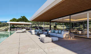 Obra maestra arquitectónica con vistas al mar espectaculares en venta en una comunidad privada y cerrada en Sotogrande, Costa del Sol 790754 