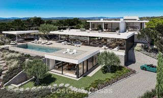 Obra maestra arquitectónica con vistas al mar espectaculares en venta en una comunidad privada y cerrada en Sotogrande, Costa del Sol 790757 