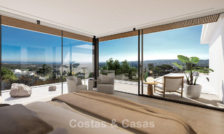 Obra maestra arquitectónica con vistas al mar espectaculares en venta en una comunidad privada y cerrada en Sotogrande, Costa del Sol 790758 