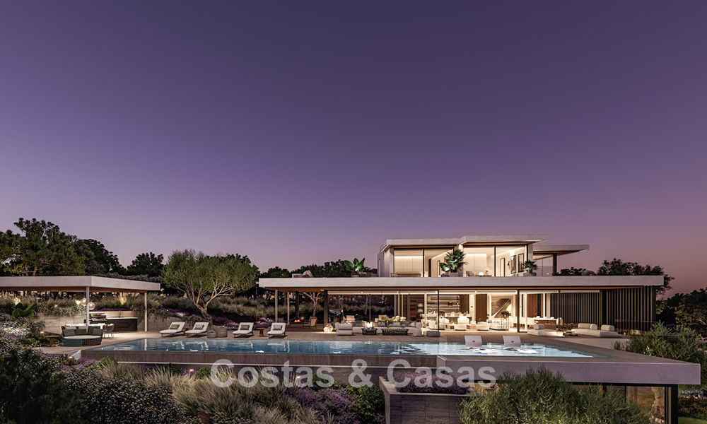 Obra maestra arquitectónica con vistas al mar espectaculares en venta en una comunidad privada y cerrada en Sotogrande, Costa del Sol 790761