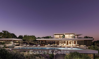 Obra maestra arquitectónica con vistas al mar espectaculares en venta en una comunidad privada y cerrada en Sotogrande, Costa del Sol 790761 