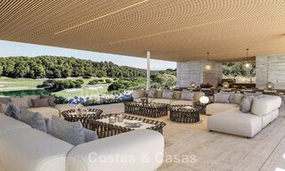 Villa de diseño arquitectónico en venta, en primera línea de golf, en una exclusiva urbanización privada en Sotogrande, Costa del Sol 790764 