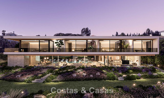 Villa de diseño arquitectónico en venta, en primera línea de golf, en una exclusiva urbanización privada en Sotogrande, Costa del Sol 790769 