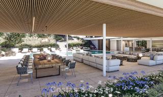 Villa de diseño arquitectónico en venta, en primera línea de golf, en una exclusiva urbanización privada en Sotogrande, Costa del Sol 790777 