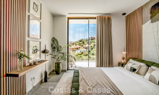 Villa de diseño vanguardista en venta con vistas panorámicas al mar, dentro de un prestigioso resort de golf, Marbella - Benahavís 791030 