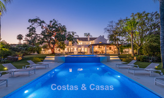 Villa exclusiva en venta, en primera línea de golf, en una prestigiosa urbanización de Nueva Andalucía, Marbella 791430 