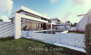 Villa de alta tecnología con vistas panorámicas al mar en venta en un entorno de golf popular cerca del centro de Estepona 791417 