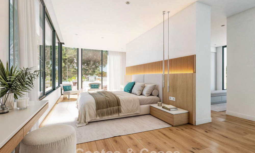 Villa de alta tecnología con vistas panorámicas al mar en venta en un entorno de golf popular cerca del centro de Estepona 791420