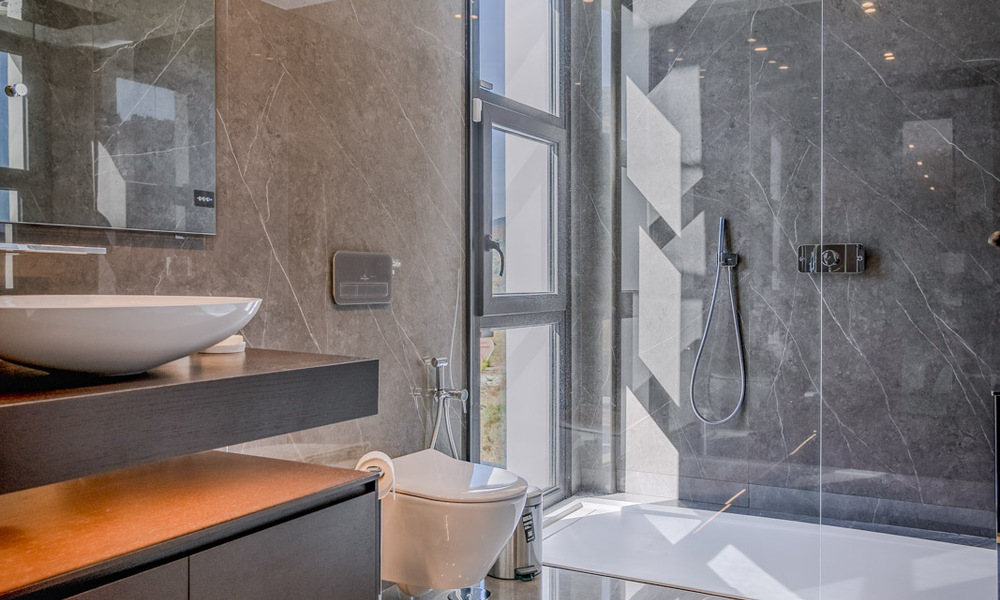 Villa de lujo moderna y completamente nueva con vistas al mar en venta en un resort de golf en Mijas, Costa del Sol 791694