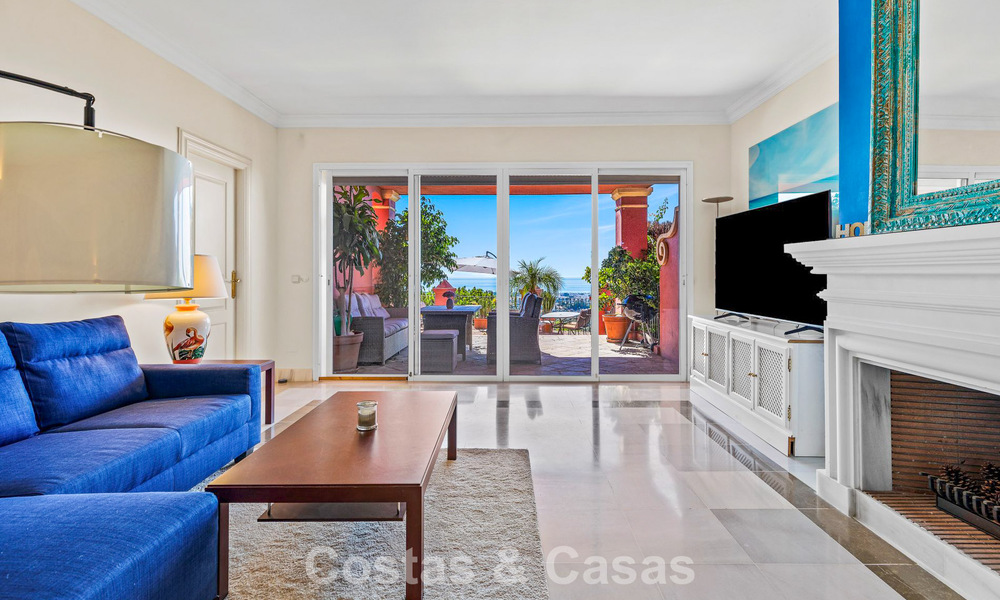 Apartamento listo para entrar a vivir y amplio con vistas panorámicas al mar en venta en Benahavís - Marbella 791756