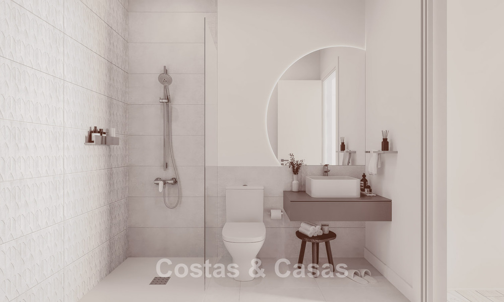 Nuevos y modernos apartamentos con vistas panorámicas al mar en Mijas Costa, Costa del Sol 791698