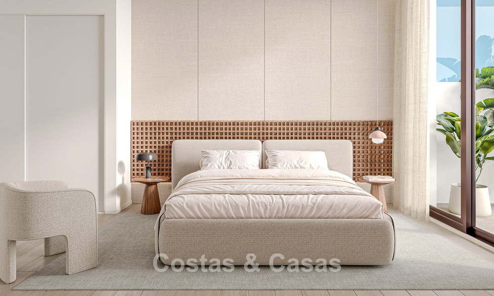 Nuevos y modernos apartamentos con vistas panorámicas al mar en Mijas Costa, Costa del Sol 791699
