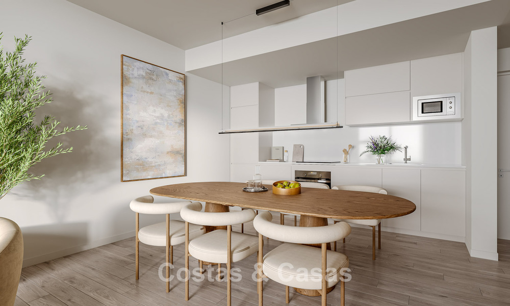 Nuevos y modernos apartamentos con vistas panorámicas al mar en Mijas Costa, Costa del Sol 791710