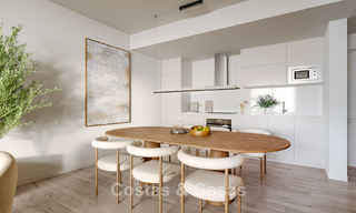 Elegantes apartamentos de obra nueva con vistas panorámicas al mar en venta en Mijas Costa, Costa del Sol 791713 