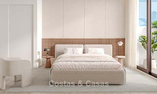 Elegantes apartamentos de obra nueva con vistas panorámicas al mar en venta en Mijas Costa, Costa del Sol 791714 