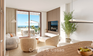 Elegantes apartamentos de obra nueva con vistas panorámicas al mar en venta en Mijas Costa, Costa del Sol 791715 