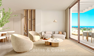 Elegantes apartamentos de obra nueva con vistas panorámicas al mar en venta en Mijas Costa, Costa del Sol 791716 