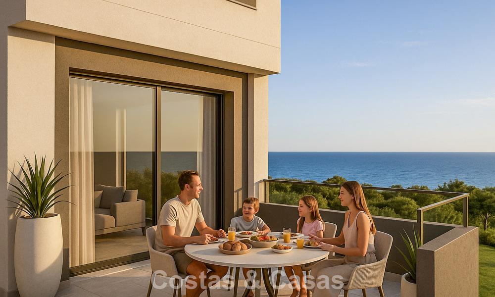 Villas adosadas modernas en venta con vistas de 360°, Mijas Costa, Costa del Sol 791802