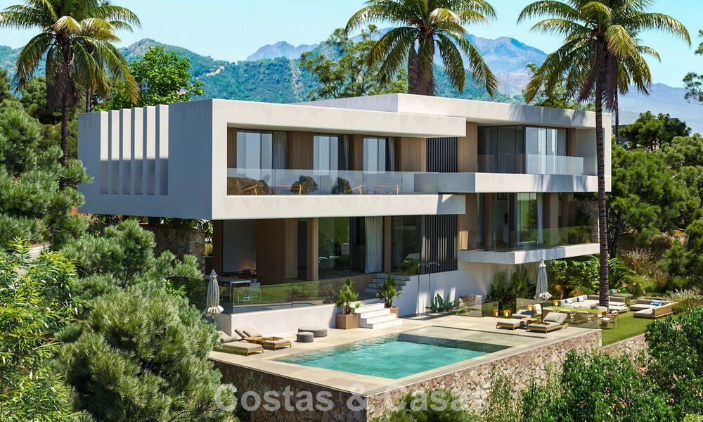 Nueva villa off-plan de diseño vanguardista en venta en un entorno privado de golf en Sotogrande, Costa del Sol 792080