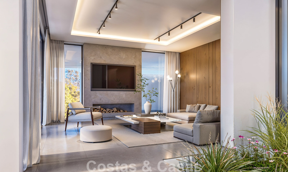Nueva villa off-plan de diseño vanguardista en venta en un entorno privado de golf en Sotogrande, Costa del Sol 792084