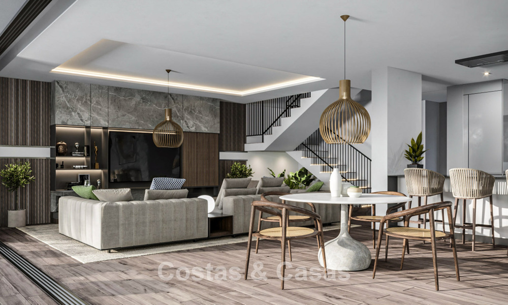 Nueva villa de diseño de alta gama en venta en una comunidad con vigilancia permanente en Sotogrande, Costa del Sol 792089