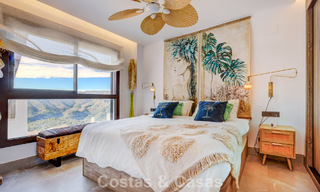 Ático moderno en venta con vistas panorámicas al mar y al lago de Istán, justo encima de la Milla de Oro de Marbella 792308 