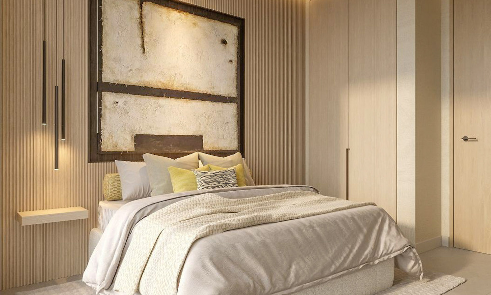 Apartamentos sobre plano en venta en una moderna urbanización de golf en la New Golden Mile entre Marbella y Estepona 792335