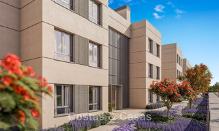Apartamentos sobre plano en venta en una moderna urbanización de golf en la New Golden Mile entre Marbella y Estepona 792343 