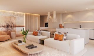 Apartamentos sobre plano en venta en una moderna urbanización de golf en la New Golden Mile entre Marbella y Estepona 792345 