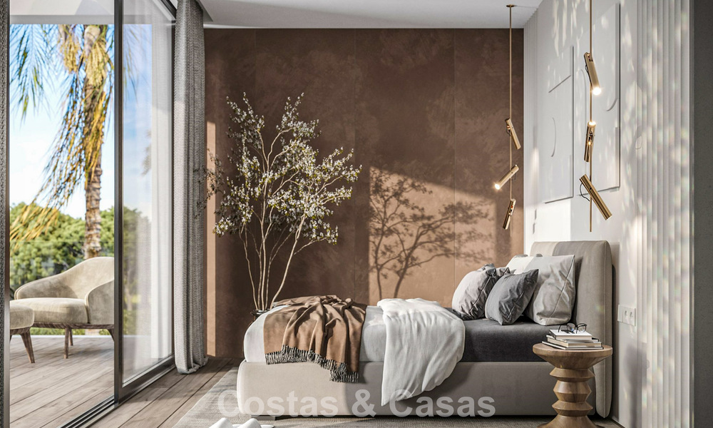 Villa minimalista de nueva construcción en venta a poca distancia de la playa y servicios en Guadalmina Baja, Marbella 792658