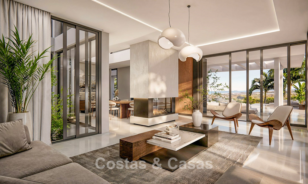 Villa minimalista de nueva construcción en venta a poca distancia de la playa y servicios en Guadalmina Baja, Marbella 792660