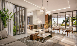Villa minimalista de nueva construcción en venta a poca distancia de la playa y servicios en Guadalmina Baja, Marbella 792660 