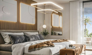 Villa minimalista de nueva construcción en venta a poca distancia de la playa y servicios en Guadalmina Baja, Marbella 792663 