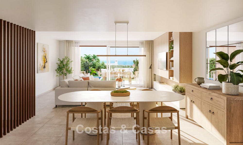 Adosados contemporáneos con impresionantes vistas al mar en venta en La Cala de Mijas, Costa del Sol 792669