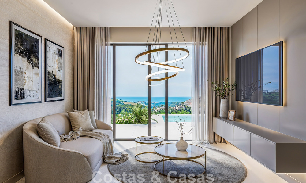 Lanzamiento. Villas adosadas de lujo con impresionantes vistas al mar en Casares, Costa del Sol 792641