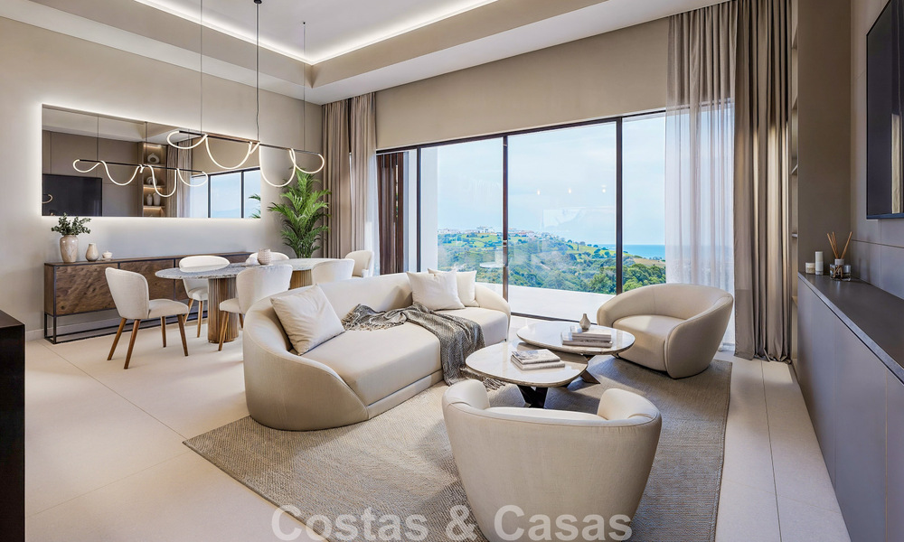 Lanzamiento. Villas adosadas de lujo con impresionantes vistas al mar en Casares, Costa del Sol 792653