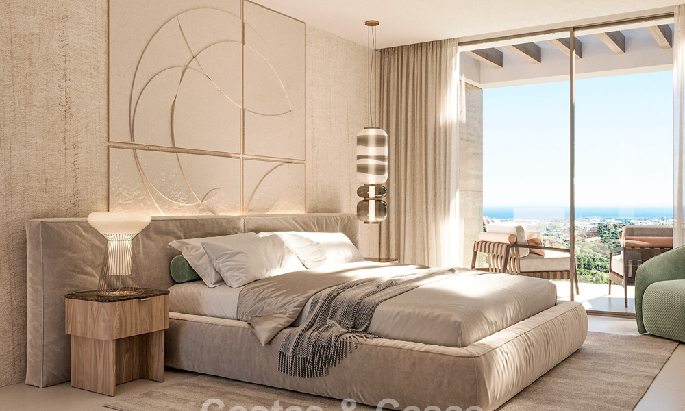 5 villas adosadas modernistas en venta con vistas panorámicas al mar en La Quinta, Benahavís - Marbella 795596