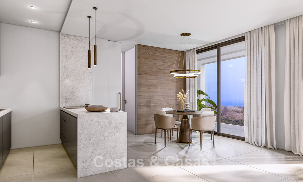 Villa de obra nueva sobre plano con arquitectura sofisticada y vistas panorámicas al mar en venta en Marbella - Benahavís 792680