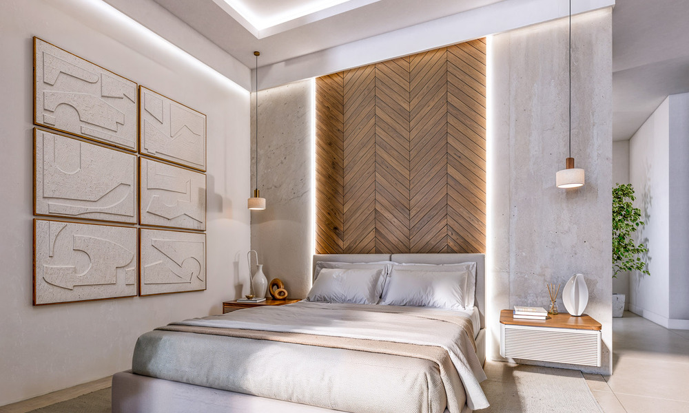 Villa de obra nueva sobre plano con arquitectura sofisticada y vistas panorámicas al mar en venta en Marbella - Benahavís 792683