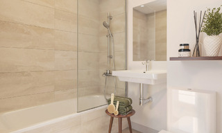 Modernos apartamentos de obra nueva en venta a poca distancia a pie de la playa en Mijas Costa, Costa del Sol 792694 