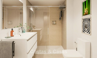 Nuevos apartamentos contemporáneos con vistas panorámicas al mar en venta en Mijas Costa, Mijas 792734 