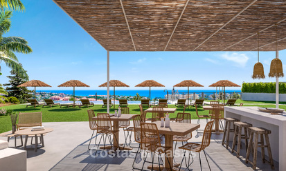Nuevos apartamentos contemporáneos con vistas panorámicas al mar en venta en Mijas Costa, Mijas 792737