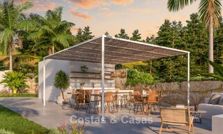 Nuevos apartamentos contemporáneos con vistas panorámicas al mar en venta en Mijas Costa, Mijas 792738 