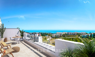 Nuevos apartamentos contemporáneos con vistas panorámicas al mar en venta en Mijas Costa, Mijas 792741 