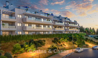 Nuevos apartamentos contemporáneos con vistas panorámicas al mar en venta en Mijas Costa, Mijas 792742 