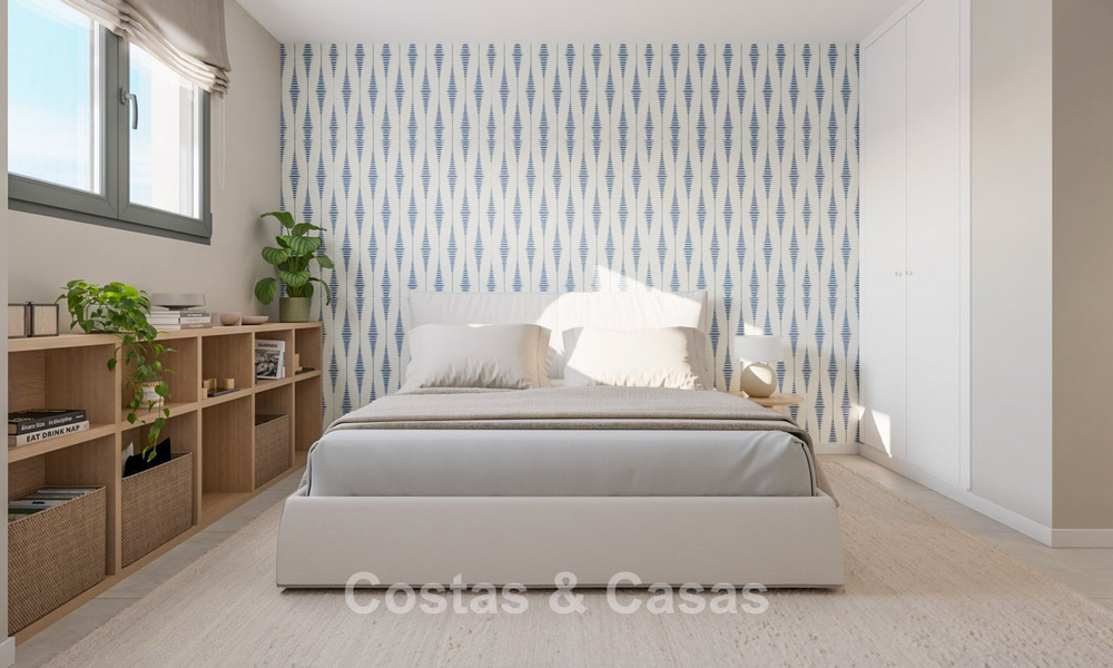 Nuevos apartamentos contemporáneos con vistas panorámicas al mar en venta en Mijas Costa, Mijas 792745