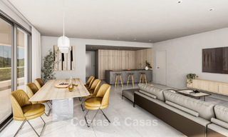 Apartamentos de obra nueva modernos con vistas panorámicas al mar en venta en Manilva, Costa del Sol 792929 