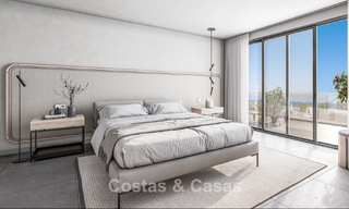 Apartamentos de obra nueva modernos con vistas panorámicas al mar en venta en Manilva, Costa del Sol 792932 