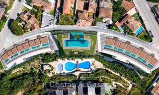 Apartamentos de obra nueva modernos con vistas panorámicas al mar en venta en Manilva, Costa del Sol 792935 